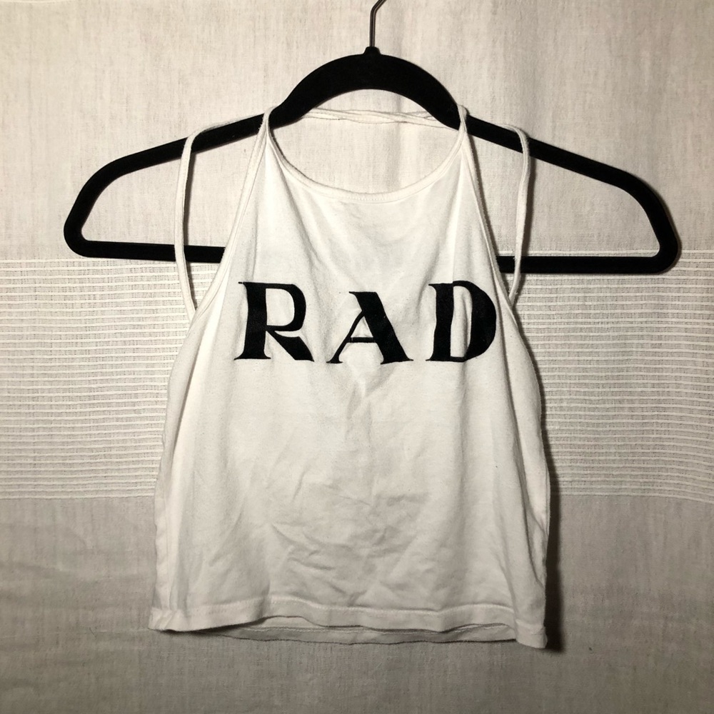 White halter top, size M